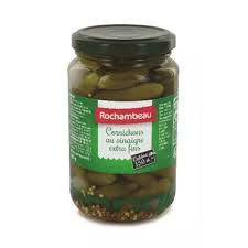 Cornichons Au Vinaigre Extra Fin Rochambeau 185g Cornichons Au Vinaigre Extra Fin Rochambeau 185g