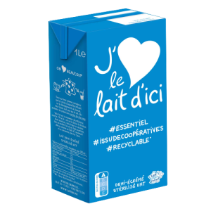 Lait demi écrémé Unité 1L