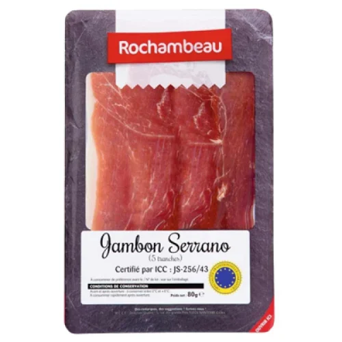 Jambon Serrano Rochambeau 80g Jambon Serrano Rochambeau 80g