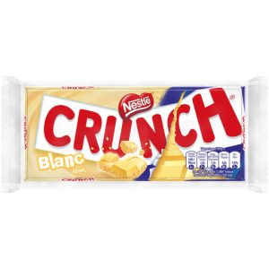 Tablette crunch chocolat blanc 100g