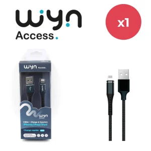 cable lightning metal tresse (iphone)