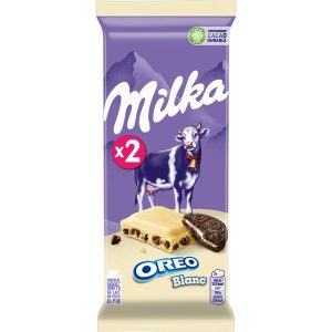 Tablette Milka Oreo chocolat blanc 100g