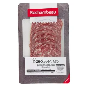 8 TRANCHES SAUCISSON SEC 80G