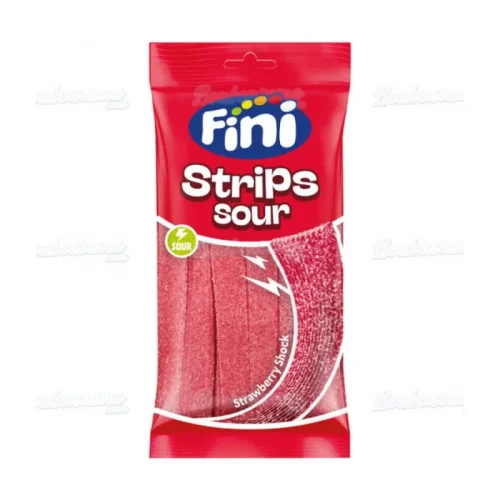 FINI STRIP SOUR FRAISE 90G FINI STRIP SOUR FRAISE 90G