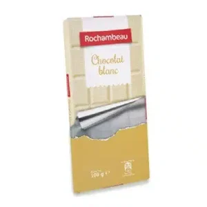 TABLETTE ROCHAMBEAU CHOCOLAT BLANC 100G