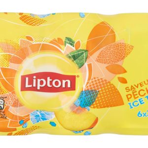 Lipton - Ice tea saveur pêche, 6 canettes (330ml)